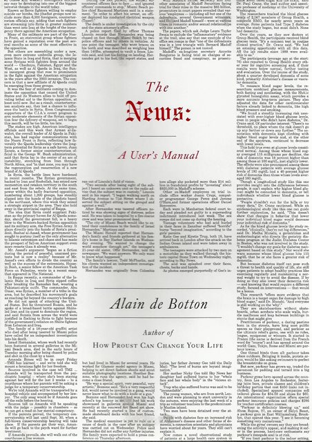 Front cover of The News by Alain de Botton