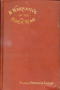 image of A Narrative of the Boer War by Carter, Thomas Fortescue 